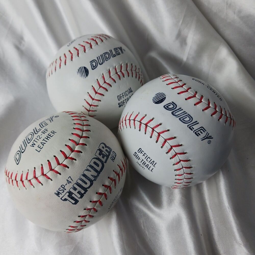 DUDLEY SOFTBALL LOT OF 3